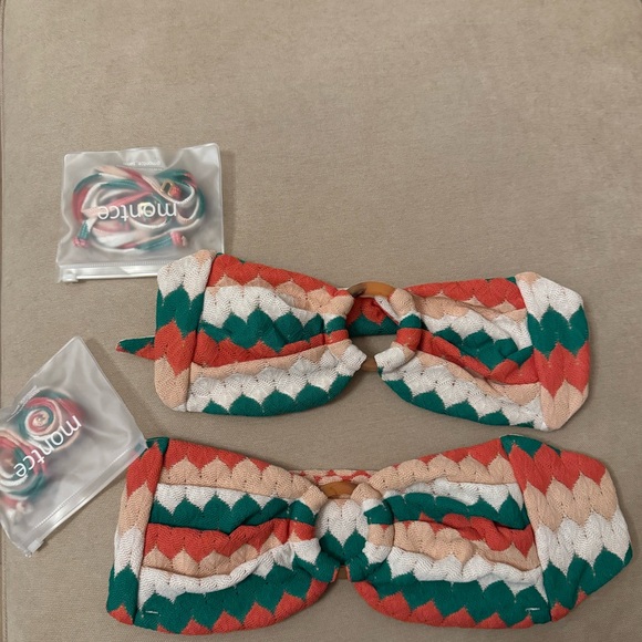 MONTCE Tori Ties Bandeau Bikini Top - Picture 2 of 3